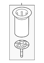 628502E100 - Suspension: Spare Retainer for Kia: Sportage Image