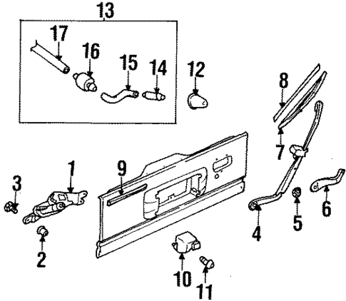 Wiper & Washer Components for 2004 Isuzu Rodeo #2