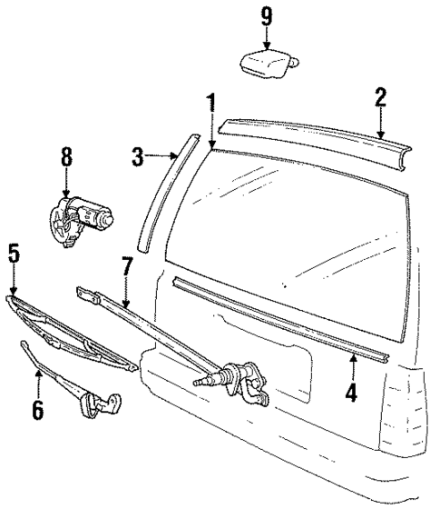 Wiper & Washer Components for 1986 Volvo 760 #0