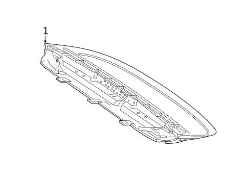 High Mounted Stop Lamp for 2021 Mercedes-Benz AMG GT 63 S #0