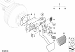 35006769221 - Pedals: Complete Pedal Assembly for BMW: 525i, 525xi, 528i, 528xi, 530i, 530xi, 535i, 535xi, 545i, 550i, 645Ci, 650i Image image
