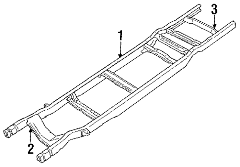 Frame & Components for 1988 Ford E-250 Econoline Club Wagon #0