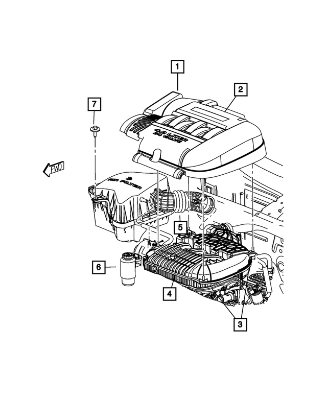 « 4593652AC – Engine 4.0L V6 DOHC : Moteur Couvercle pour Mopar Image »
