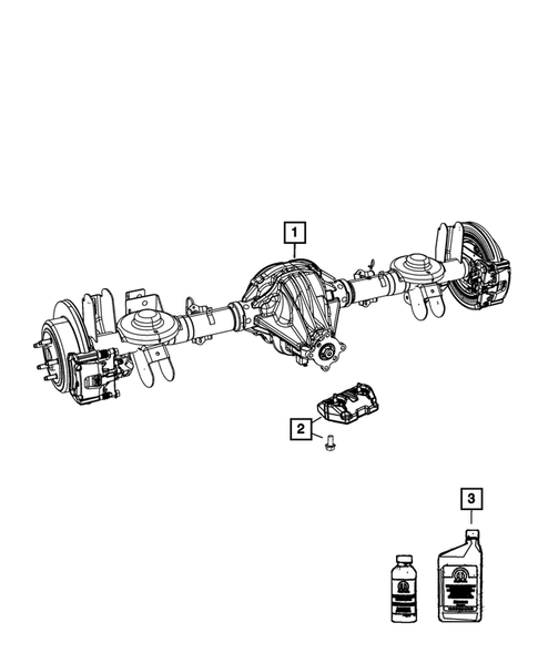 Rear Axle Assembly for 2010 Dodge Nitro #0