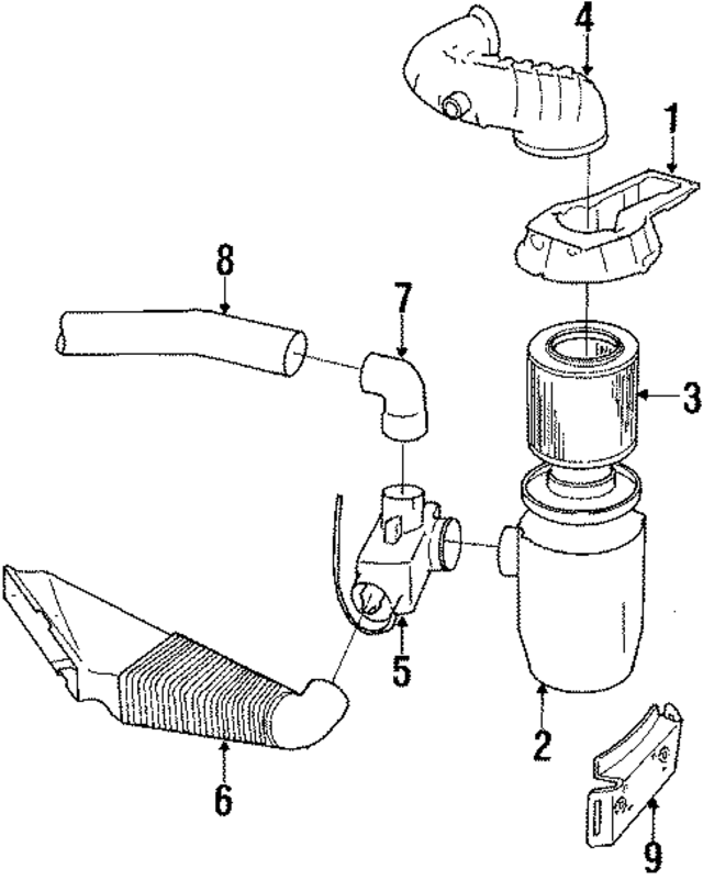 9318502 - : Air Filter  - 8 Valve Engine for Saab Image