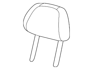 3F2Z16611A08KAA - Body: Headrest for Ford Image