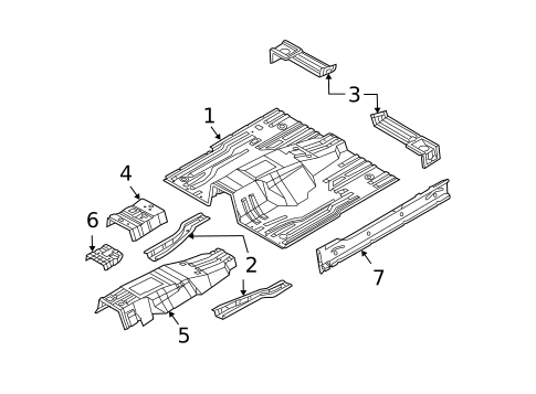 Floor for 2009 Kia Sorento #0