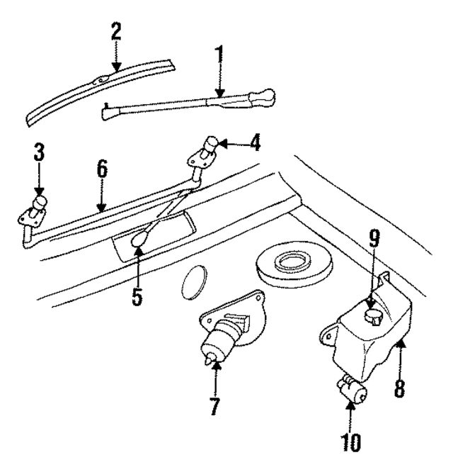 4673040 - Wiper &amp; Washer: Wiper Arm for Mopar Image