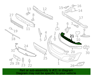2010-2013 Volvo XC60 Deflector Panel 31290863 | TascaParts.com