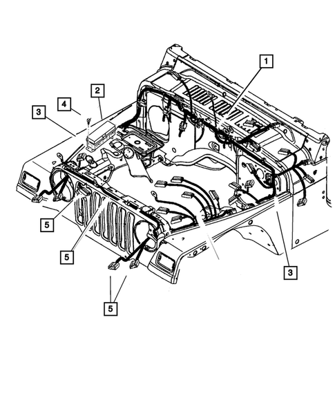 Wiring-Headlamp to Dash for 2001 Jeep Wrangler #0