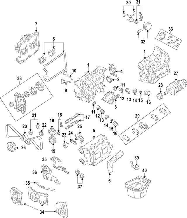 11039AC340 - : Cylinder Head for Subaru Image