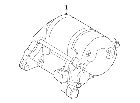Starter for 2015 Toyota Tacoma #1