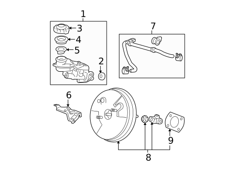 Master Cylinder - Components On Dash Panel for 2009 Honda CR-V #0