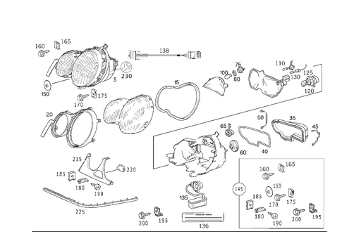 Lighting Unit and Foglight for 1998 Mercedes-Benz E430 #0