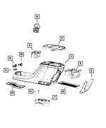 5RJ942D2AH - Interior Trim: Floor Console for Mopar Image