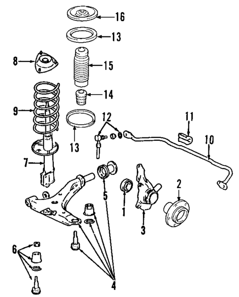 Suspension Components for 2010 Hyundai Santa Fe #0