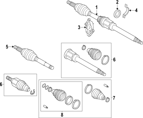 Axle Shafts & Joints for 2014 Ford Transit Connect #0
