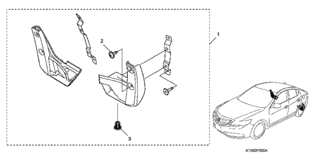 Rear Splash Guards for 2016 Acura ILX #0