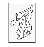 213502G004 - : Engine Timing Cover for Hyundai Image