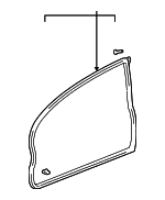 72350S5SE01 - : 2002-2005 Honda Civic - Weatherstrip L Front Door for Honda: Civic Image