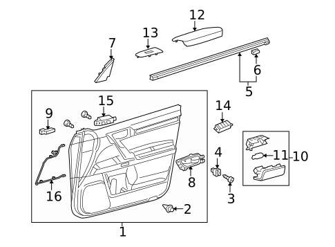 Front Door for 2017 Lexus GX460 #2
