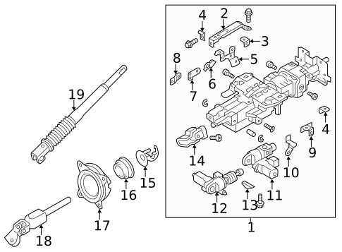 Steering Column Assembly for 2011 INFINITI QX56 #0