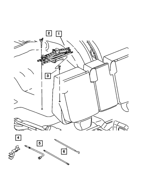 Jack Stowage for 2007 Chrysler Aspen #0