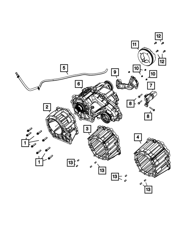 « 6104102AA – MP3023; 2 Speed Transfer Case : Tête Hexagonale Vis Et Rondelle pour Mopar Image »