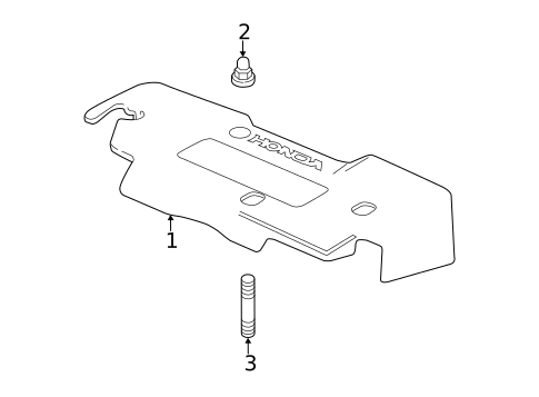 Engine Appearance Cover for 2017 Honda Accord #1