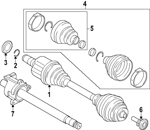 Drive Axles for 2016 BMW X1 #0