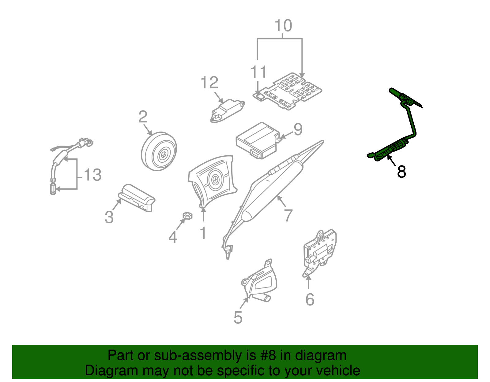 Head Air Bag - BMW (72-12-8-267-941)