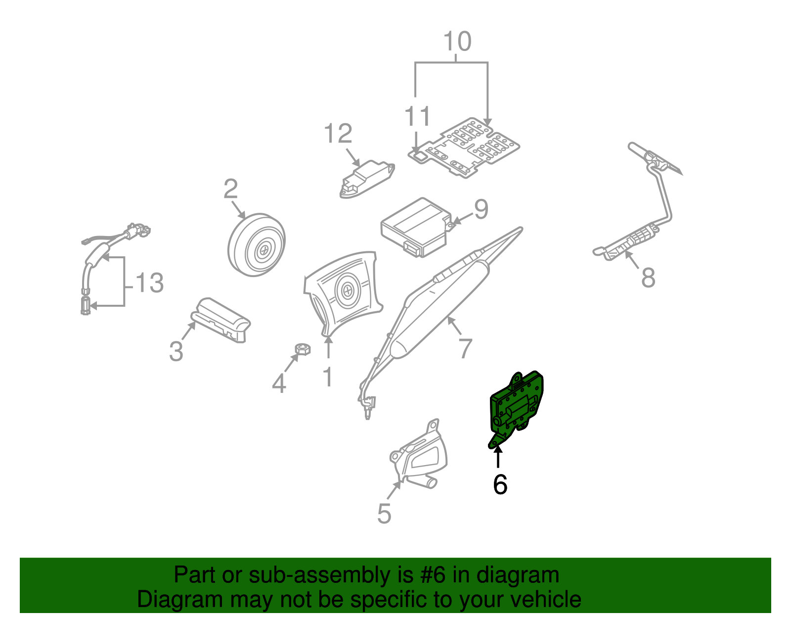 Side Impact Inflator Module - BMW (72-12-7-072-627)