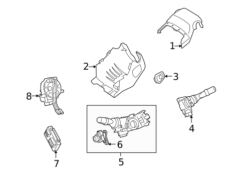 Shroud, Switches & Levers for 2010 Lexus HS250h #0