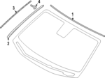 86121T1000 - Body: Upper Molding for Hyundai Image
