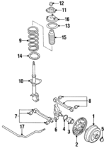 5532750A10 - : Shock Absorber Mount for Nissan Image