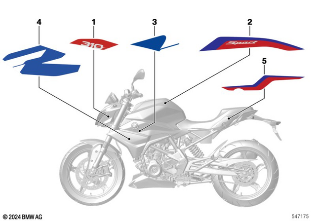 51147107804 - : Decor Radiator Cowl Right - Style Passion for BMW-Motorrad Image