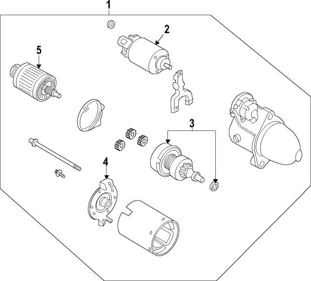 2822621070 - Electrical: Starter Solenoid for Toyota: Yaris Image