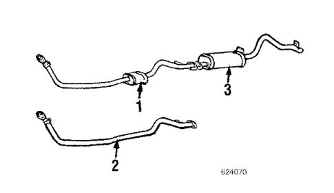 Exhaust Components for 1986 Mitsubishi Mighty Max #0