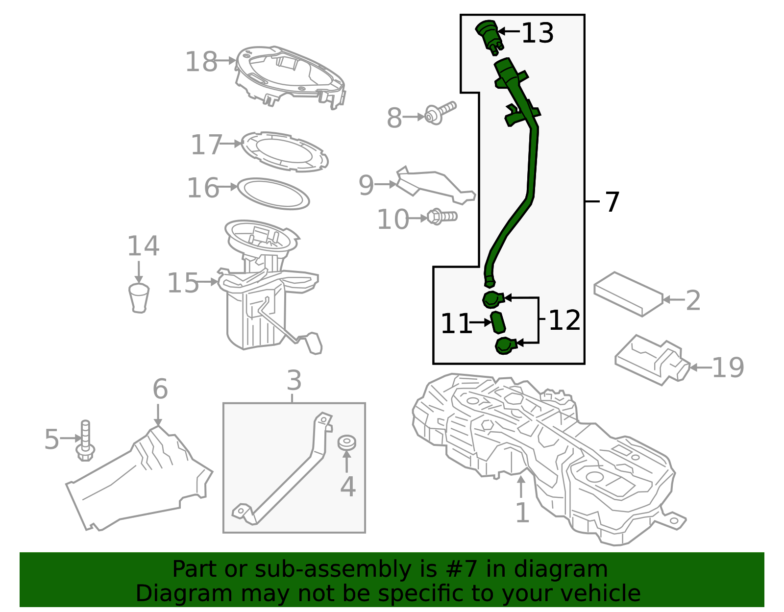 2017-2024 Volvo Fuel Tank Filler Neck 32242547 | TascaParts.com
