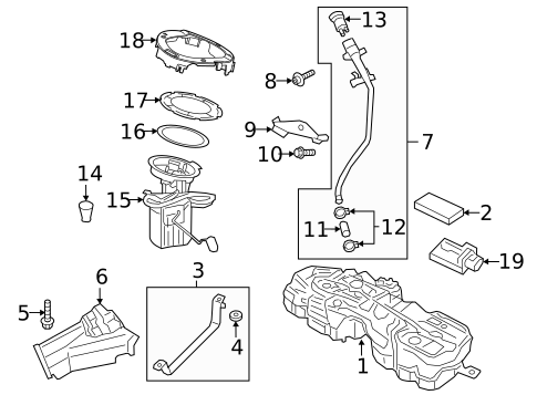 Fuel System Components for 2020 Volvo V90 Cross Country #0