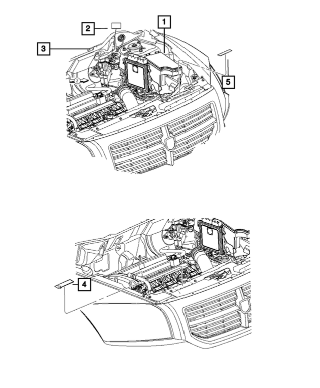 4721769AA - : Brake Fluid Warning Label for Mopar Image