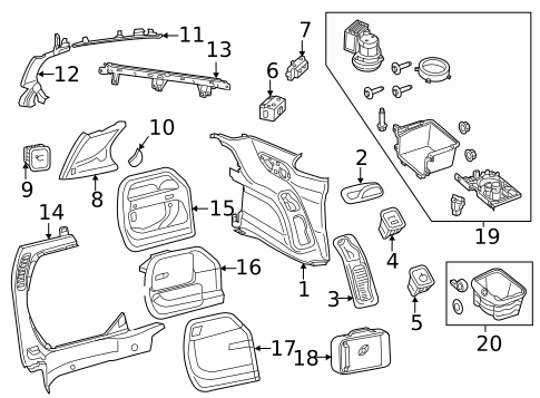 Interior Trim - Side Panel for 2022 Chrysler Pacifica #1