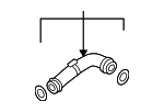 1K0145828AC - Belts &amp; Cooling: Inter-cooler Pipe for Volkswagen Image
