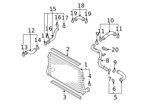 Intercooler for 2010 Volkswagen CC #0