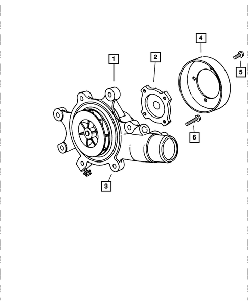 Water Pump and Related Parts for 2002 Dodge Viper #0