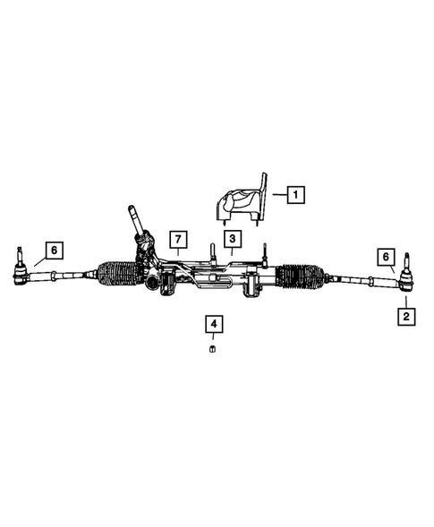 Steering Gear for 2008 Dodge Caliber #0