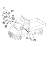 1GY43KDVAA - Interior Trim: Visor, Right for Mopar Image