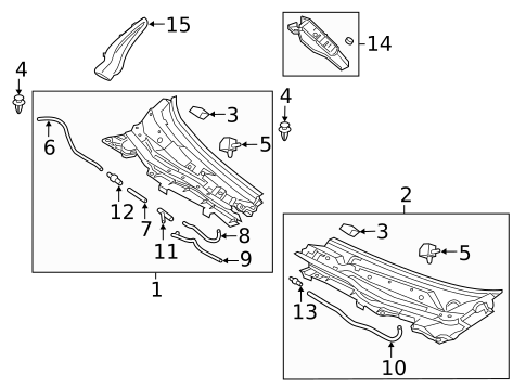 Cowl Trim for 2019 Mazda 6 #0