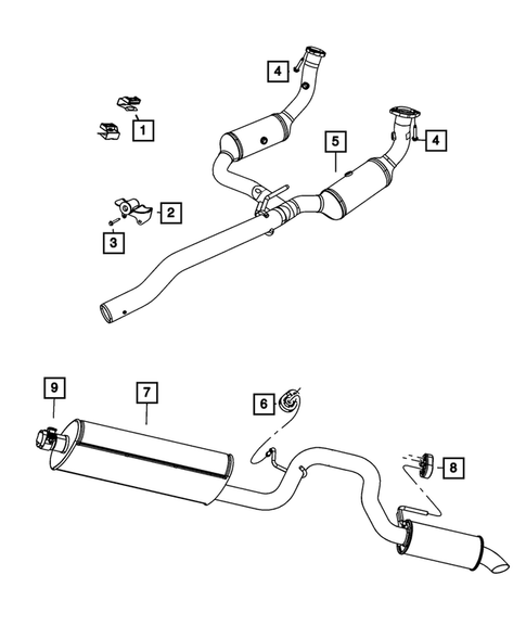 Exhaust System for 2010 Dodge Nitro #0