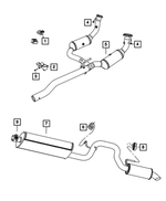 52128668AB - Exhaust: Exhaust Hanger for Mopar Image